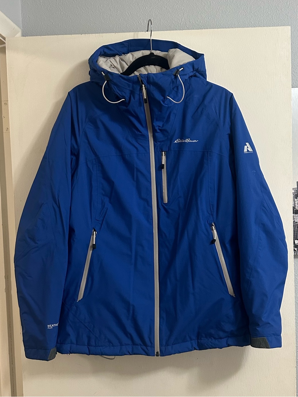 Eddie Bauer Royal Blue FirstAscent Hooded Ski Jacket